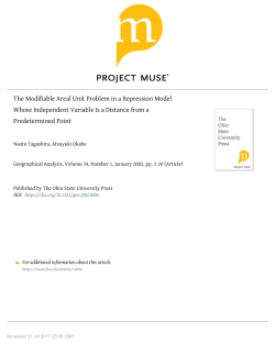 The Modifiable Areal Unit Problem in a Repression Model Whose