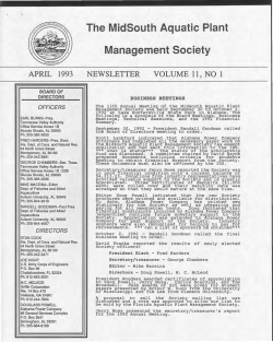 April - MidSouth Aquatic Plant Management Society