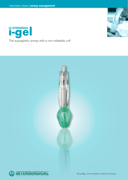 The supraglottic airway with a non