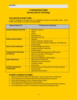 the roles and goals of information technology