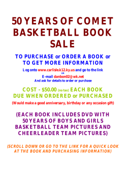 50 years of comet basketball book sale