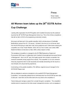 Press All Women team takes up the 28 ECITB Active Cup Challenge