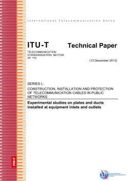 Technical Paper &ldquo;Experimental studies on plates and ducts installed