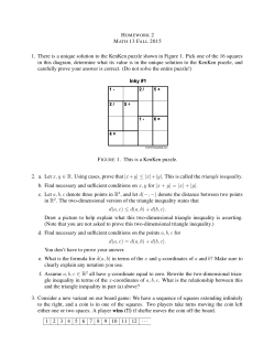 1. There is a unique solution to the KenKen puzzle