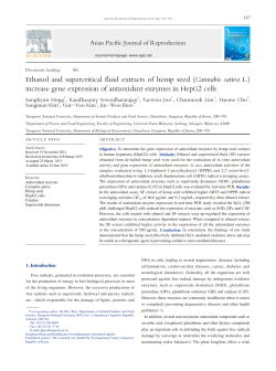 Ethanol and supercritical fluid extracts of hemp seed (Cannabis