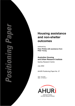 Housing assistance and non-shelter outcomes