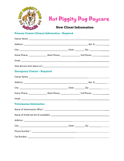 Hdd New Client Paperwork