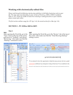 Track changes - Berghahn Books