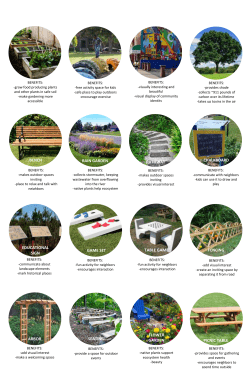 bench rain garden pathway chalkboard educational sign game set
