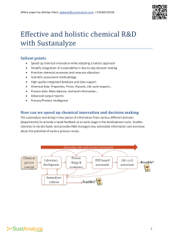 Sustanalyze White Paper