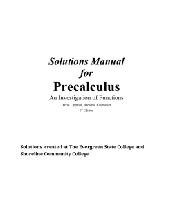 Chapter 1 Solutions