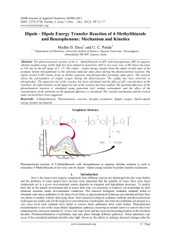 Dipole - Dipole Energy Transfer Reaction of 4-Methylthiazole
