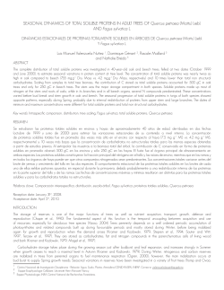 SEASONAL DYNAMICS OF TOTAL SOLUBLE PROTEINS IN