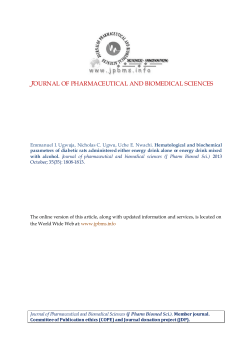 - Journal of Pharmaceutical and Biomedical Sciences