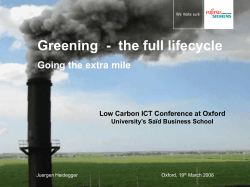 Energy efficient cooling