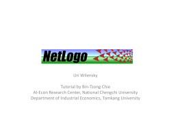NetLogo ppt - AI-Econ