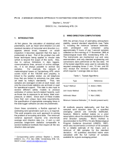 A Minimum Variance Approach To Estimating Wind Direction Statistics