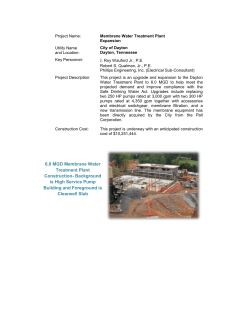 6.0 MGD Membrane Water Treatment Plant Construction
