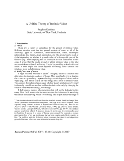 A Unified Theory of Intrinsic Value
