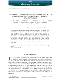 The Impact of Cognitive and Noncognitive Skills on Professional