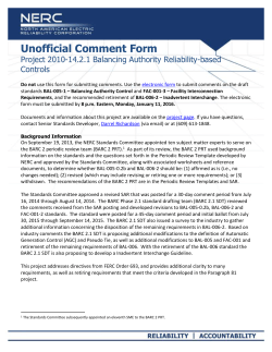 NERC Document_Portrait (Unofficial Comment Form)