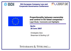 presentation - European Corporate Governance Institute