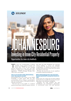 Investing in Inner City Residential Property