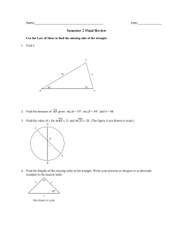 Semester 2 Final Review Answer Section