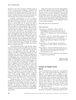OVER-ATTRIBUTION BIAS