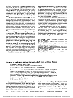 Infrared to visible up-conversion using GaP light