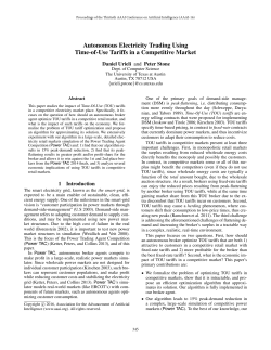 Autonomous Electricity Trading Using Time-of