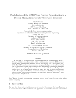 Parallelization of the MARS Value Function