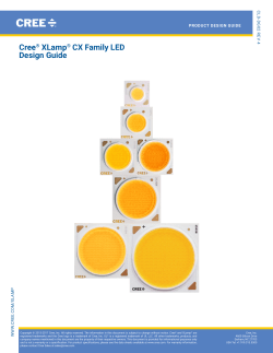 Cree XLamp CX Family LED Design Guide