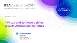 A Virtual and Software-Defined Security