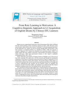 From Rote Learning to Motivation: A Cognitive