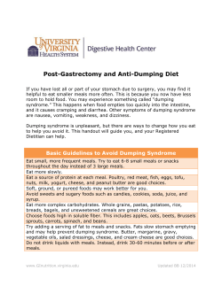 Post-Gastrectomy and Anti