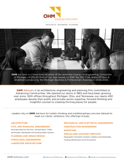 OHM Advisors is an architecture, engineering and planning firm