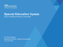 Slide 1 - Ministry of Education