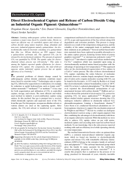 Direct Electrochemical Capture and Release of Carbon Dioxide