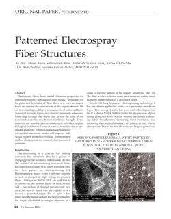 Patterned Electrospray Fiber Structures