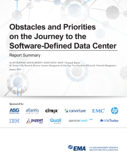 Obstacles and Priorities on the Journey to the Software