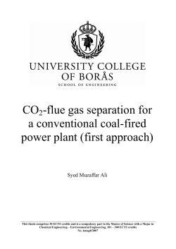 CO2-flue gas separation for a conventional coal-fired power