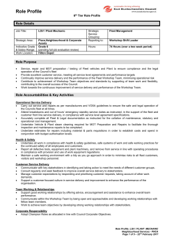 Role Details - myjobscotland