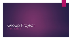 Group Project Outline