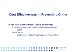 Cost effectiveness in crime prevention