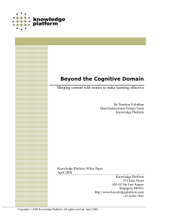 Beyond the Cognitive Domain