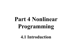 Part 3 Linear Programming