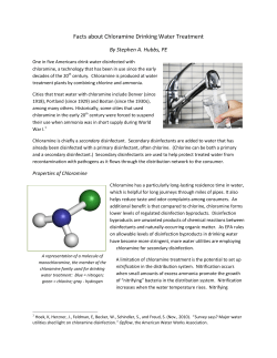 Facts about Chloramine Drinking Water Treatment