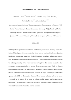 Quantum Imaging with Undetected Photons Gabriela B