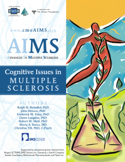 Cognitive Issues in Multiple Sclerosis